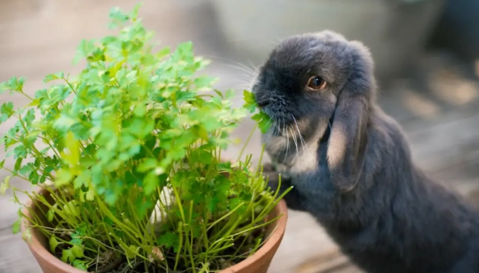 is cilantro safe for wild rabbits