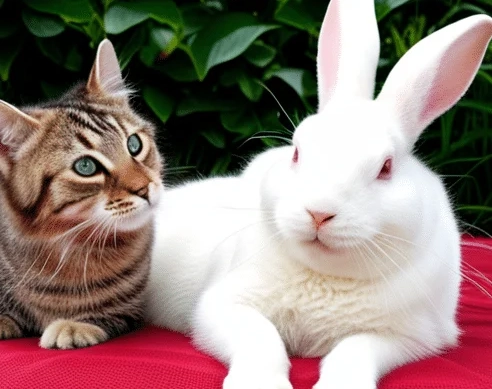 cat and rabbit breeding cat and rabbit breeding