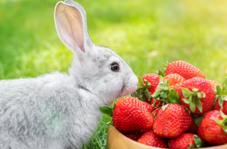 can rabbits eat strawberries