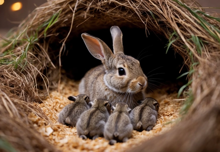 how long are rabbits pregnant
