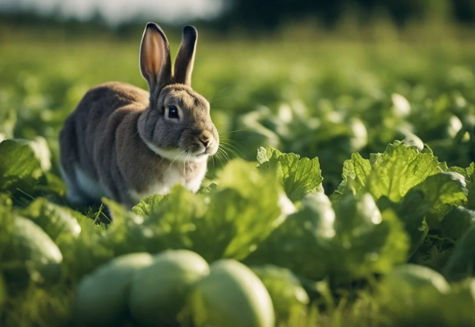 feeding cucumbers to rabbits
