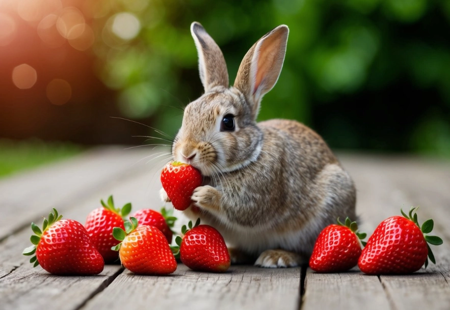 can rabbits eat strawberries