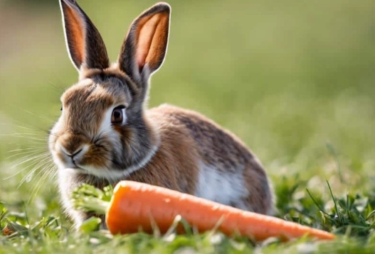 feeding wild rabbits