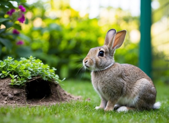 What does it mean when a rabbit stays in your yard?