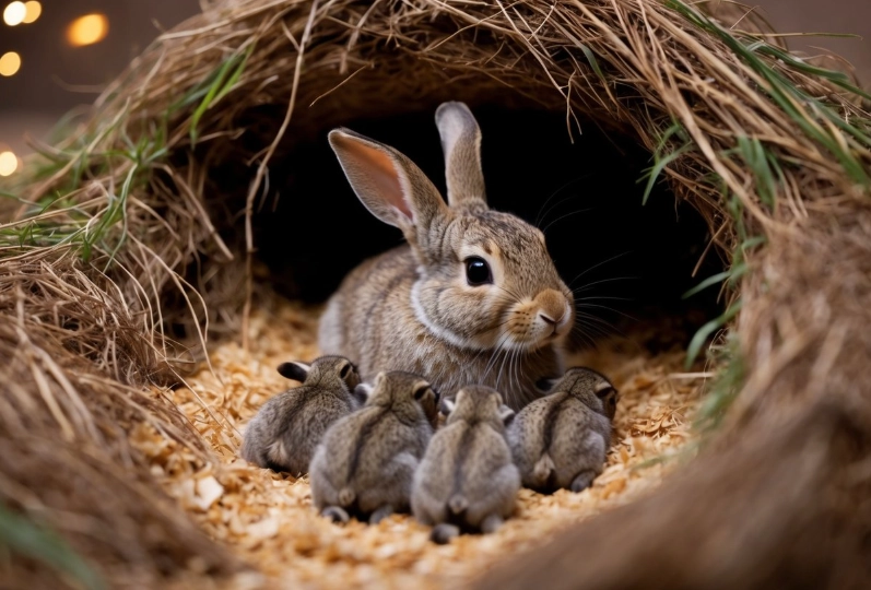 how long are rabbits pregnant