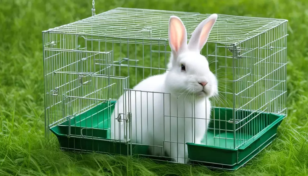 how to set up a rabbit cage