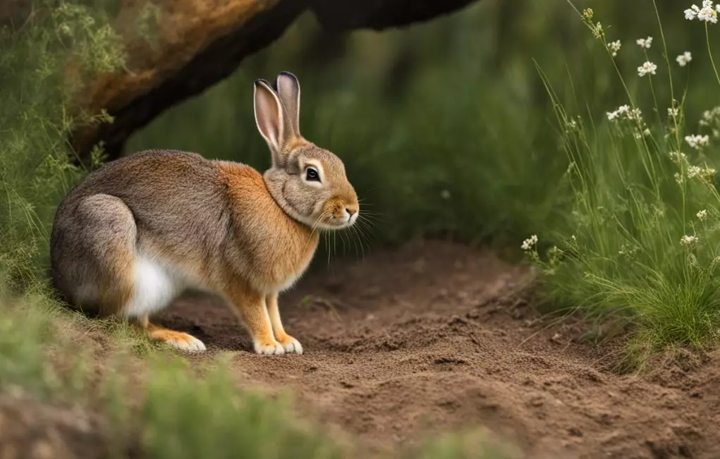 Where do rabbits live in the forest