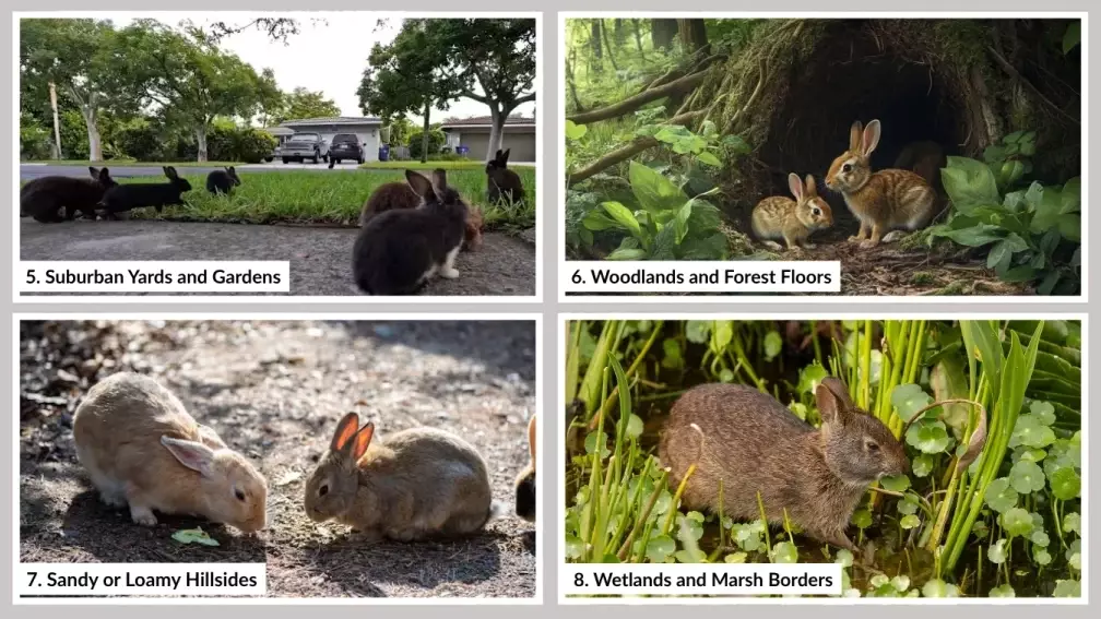 rabbit habitat forest rabbit habitat forest