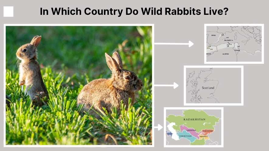 Where did rabbits live in the world
